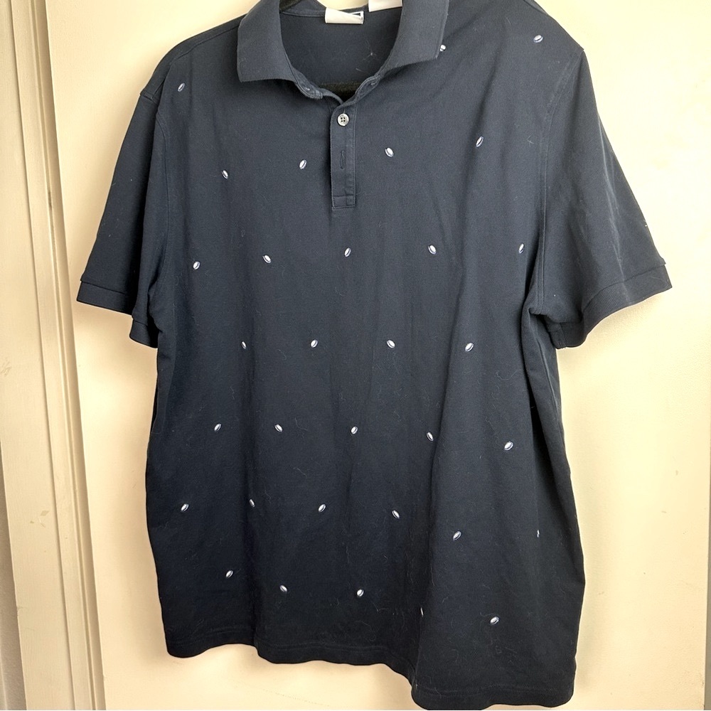 Charles Tyrwhitt England Rugby Pique Cotton Embroidered Design Polo‎ Shirt  XL